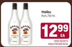Tony’s Fresh Market Malibu Rum offer
