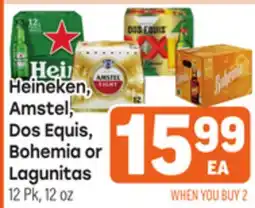 Tony’s Fresh Market Heineken, Amstel, Dos Equis, Bohemia or Lagunitas offer