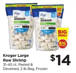 Food 4 Less Kroger Large Raw Shrimp offer
