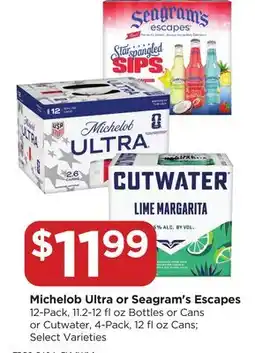 Food 4 Less Michelob Ultra or Seagram's Escapes offer