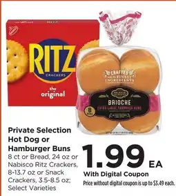 Food 4 Less Private Selection Hot Dog or Hamburger Buns offer