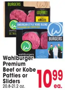Jewel-Osco Wahlburger Premium Beef or Kobe Patties or Sliders offer