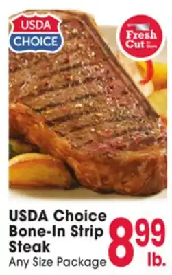 Jewel-Osco USDA Choice Bone-In Strip Steak offer