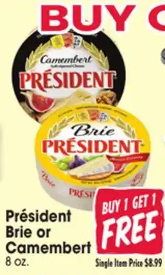 Jewel-Osco Président Brie or Camembert offer