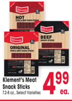 Jewel-Osco Klement's Meat Snack Sticks offer
