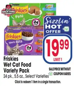 Jewel-Osco Friskies Wet Cat Food Variety Pack offer