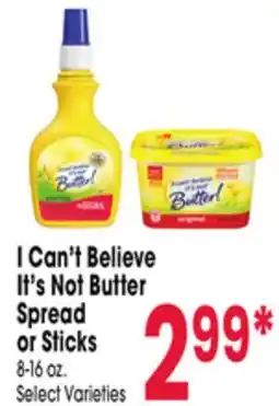 Jewel-Osco I Can't Believe It's Not Butter Spread or Sticks offer