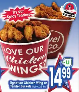 Jewel-Osco Signature Chicken Wing or Tender Buckets offer