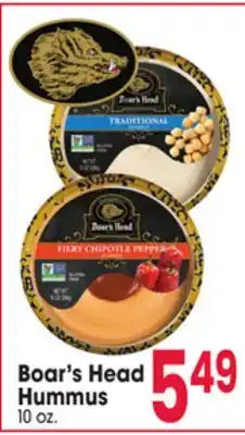 Jewel-Osco Boar's Head Hummus offer