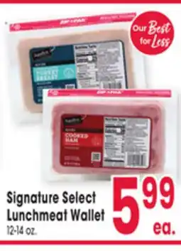 Jewel-Osco Signature Select Lunchmeat Wallet offer