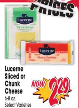 Jewel-Osco Lucerne Sliced or Chunk Cheese offer