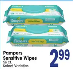 Jewel-Osco Pampers Sensitive Wipes offer