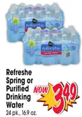 Jewel-Osco Refreshe Spring or Purified Drinking Water offer