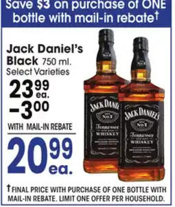 Jewel-Osco Jack Daniel's Black offer