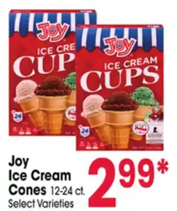 Jewel-Osco Joy Ice Cream Cones offer