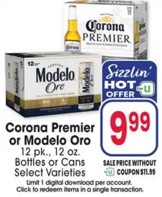 Jewel-Osco Corona Premier or Modelo Oro offer