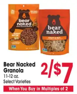 Jewel-Osco Bear Naked Granola offer