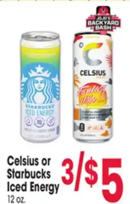 Jewel-Osco Celsius or Starbucks Iced Energy offer