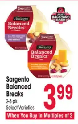 Jewel-Osco Sargento Balanced Breaks offer