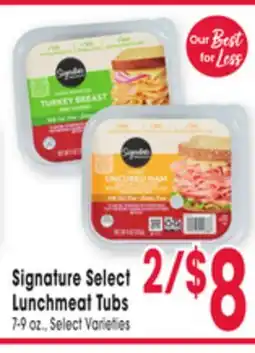Jewel-Osco Signature Select Lunchmeat Tub offer