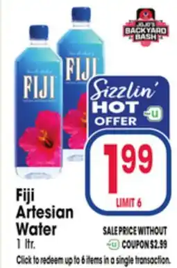 Jewel-Osco Fiji Artesian Water offer