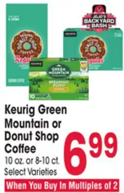 Jewel-Osco Keurig Green Mountain or Donut Shop Coffee offer