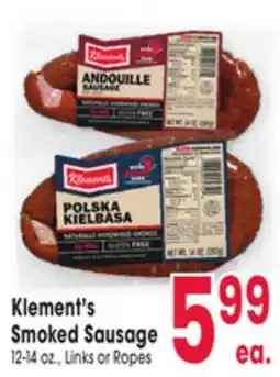 Jewel-Osco Klement's Smoked Sausage offer