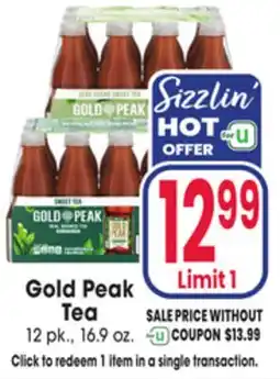 Jewel-Osco Gold Peak Tea offer