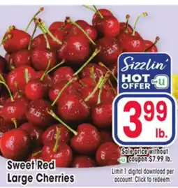 Jewel-Osco Sweet Red Large Cherries offer