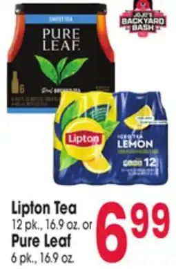 Jewel-Osco Lipton Tea 12 pk., 16.9 oz. or Pure Leaf 6 pk., 16.9 oz offer