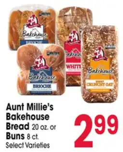 Jewel-Osco Aunt Millie's Bakehouse Bread 20 oz. or Buns 8 ct offer
