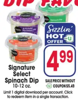 Jewel-Osco Signature Select Spinach Dip offer