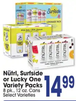 Jewel-Osco Nütrl, Surfside or Lucky One Variety Packs offer