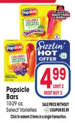 Jewel-Osco Popsicle Bars offer