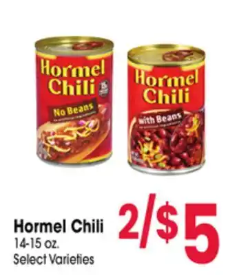 Jewel-Osco Hormel Chili offer
