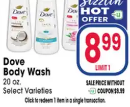 Jewel-Osco Dove Body Wash offer