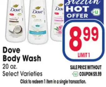 Jewel-Osco Dove Body Wash offer