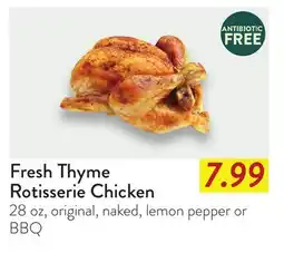 Fresh Thyme Fresh Thyme Rotisserie Chicken offer