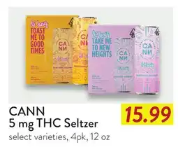 Fresh Thyme CANN 5 mg THC Seltzer offer