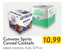 Fresh Thyme Cutwater Spirits Canned Cocktails offer