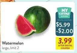 Fresh Thyme Watermelon offer