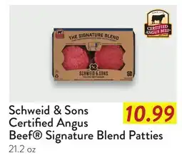 Fresh Thyme Schweid & Sons Certified Angus Beef Signature Blend Patties offer
