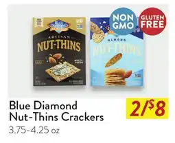 Fresh Thyme Blue Diamond Nut-Thins Crackers offer