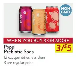 Fresh Thyme Poppi Prebiotic Soda offer