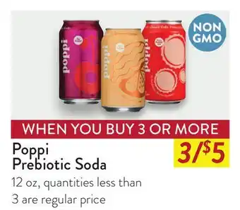 Fresh Thyme Poppi Prebiotic Soda offer
