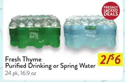 Fresh Thyme Fresh Thyme Sparkling Water offer