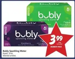 Safeway Bubly Sparkling Water offer