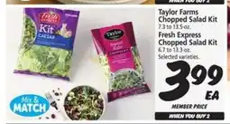 Safeway Taylor Farms Chopped Salad Kit / Fresh Express Chopped Salad Kit offer