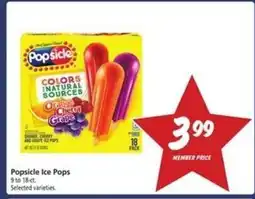 Safeway Popsicle Ice Pops offer