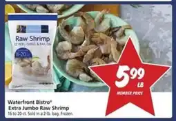 Safeway Waterfront BISTRO Extra Jumbo Raw Shrimp offer